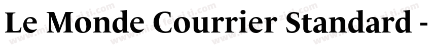 Le Monde Courrier Standard - Bold字体转换